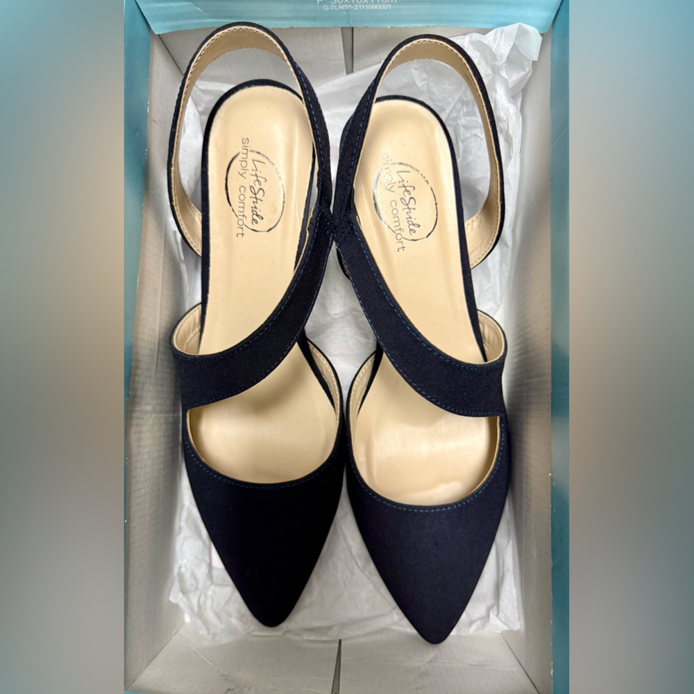 Life Stride Black Heels Elegant Comfort—9